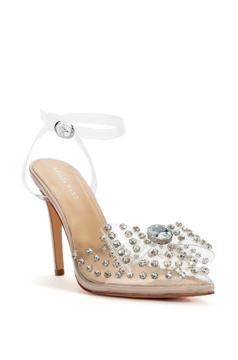 AZALEA WANG RELLA BLING BLING PUMP IN NUDE