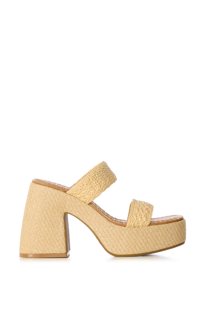 AZALEA WANG SUMMER FEELING TAN CROCHET SANDAL