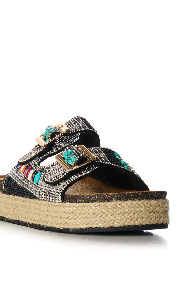 AZALEA WANG KAYLUM MULTI BEADED SANDAL