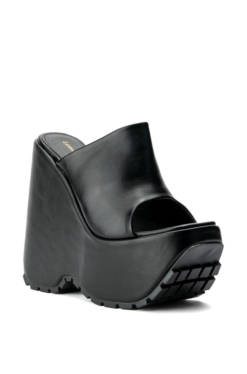 MEANIE CHUNKY MULE IN BLACK