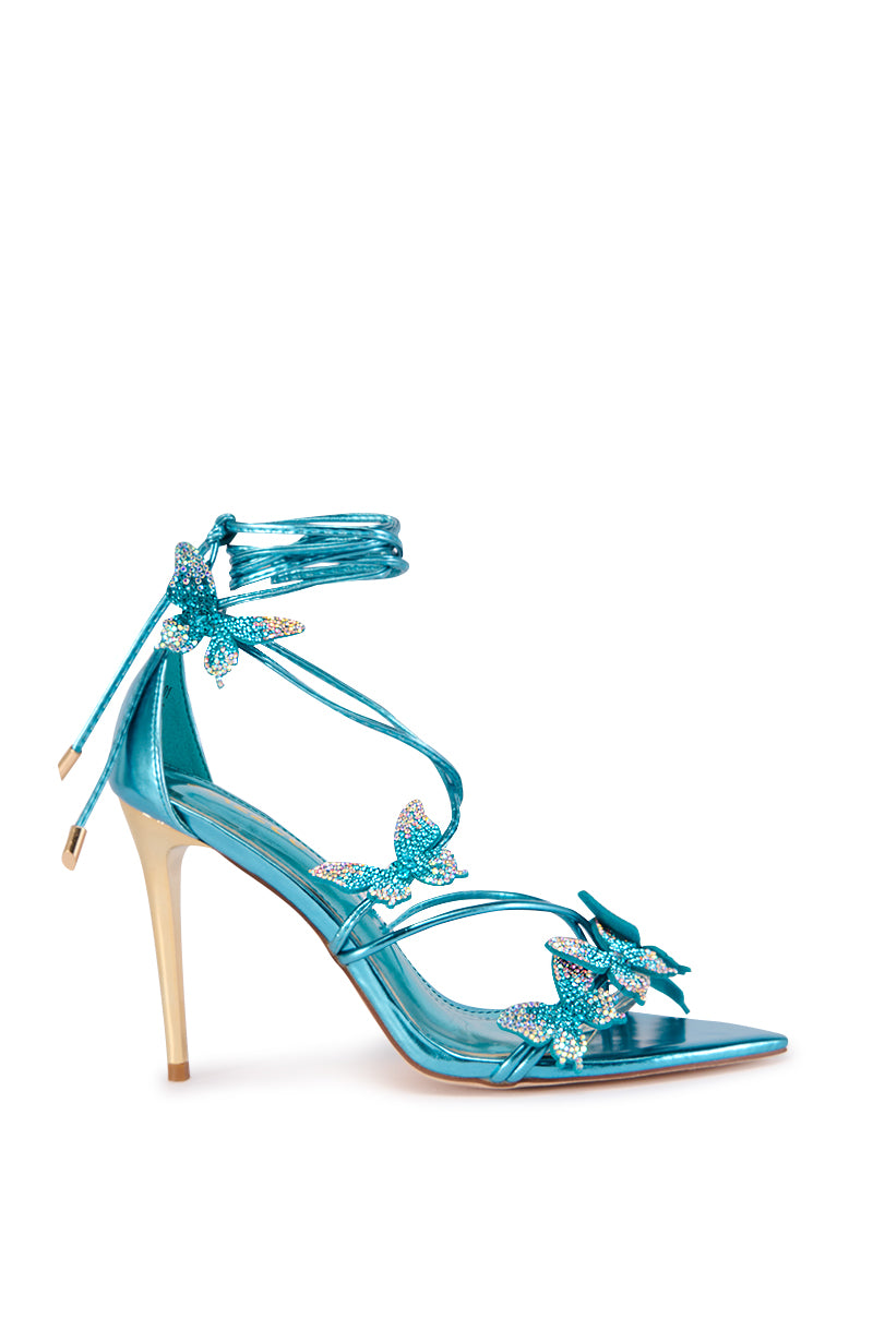 COUNTER BLUE BUTTERFLY SANDAL