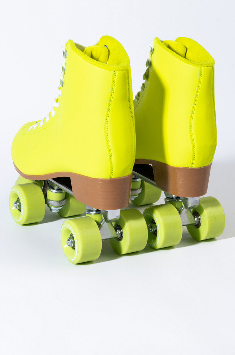 COSMIC SKATES JOSIE LIME ROLLER SKATES