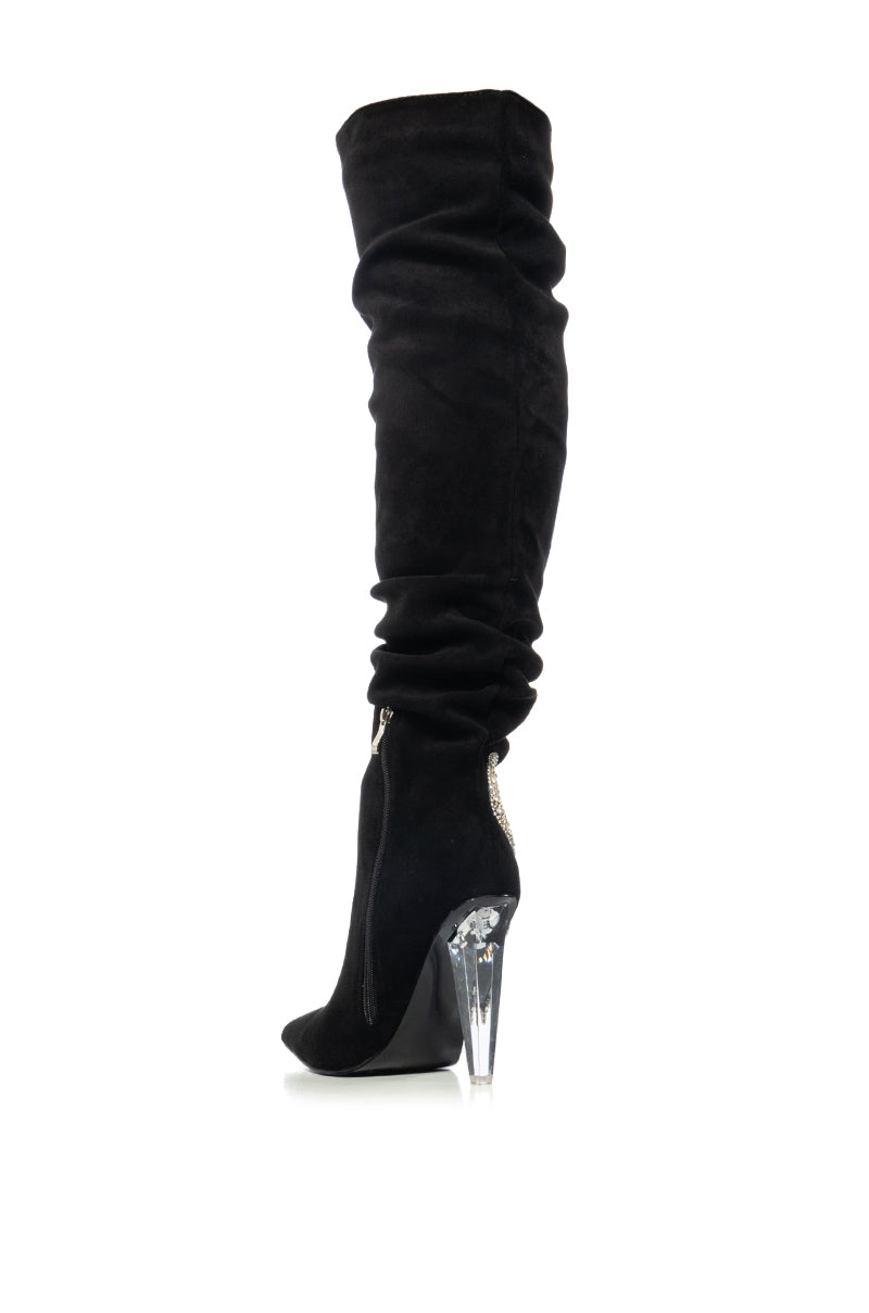 AZALEA WANG BAYLIN BLACK BOOT WITH SCORPIO DETAIL