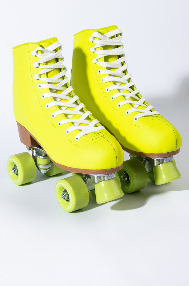 COSMIC SKATES JOSIE LIME ROLLER SKATES