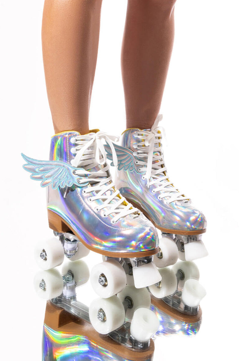 COSMIC SKATES ARCHIE IRIDESCENT ROLLER SKATES