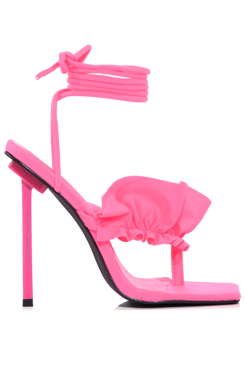 AZALEA WANG PINK STILETTO SANDAL