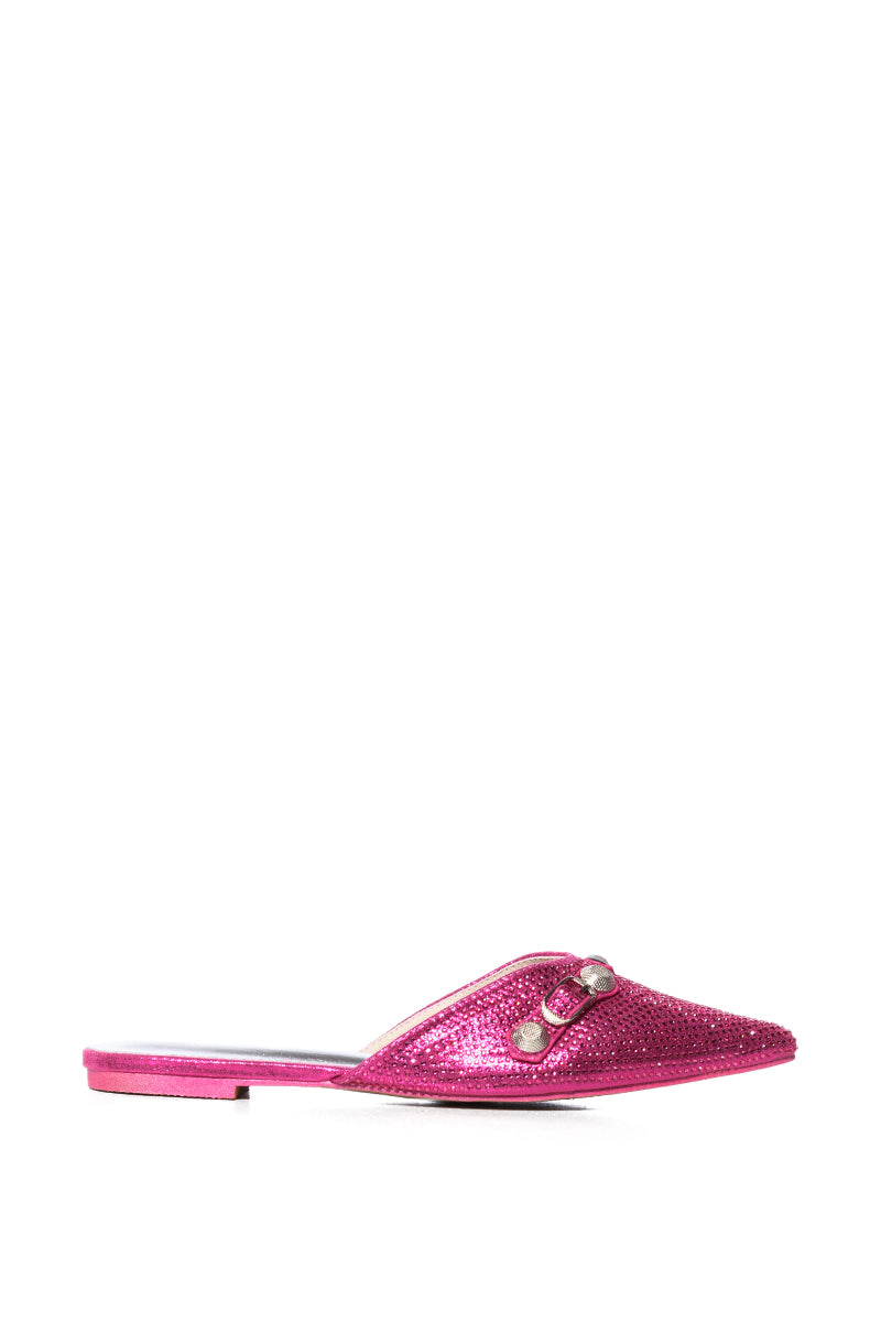 AZALEA WANG SUPER CHIC SLIP ON FLAT IN FUCHSIA
