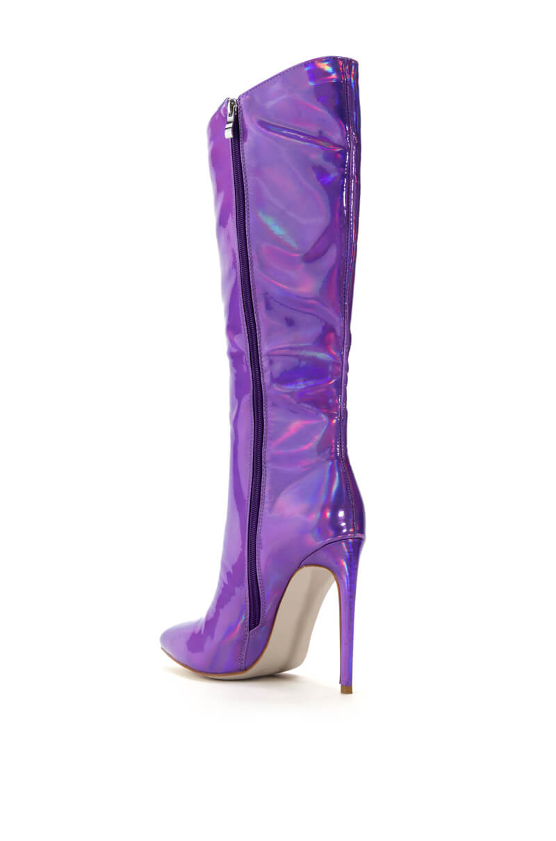 AZALEA WANG NOVA SEXY STILETTO BOOT IN PURPLE