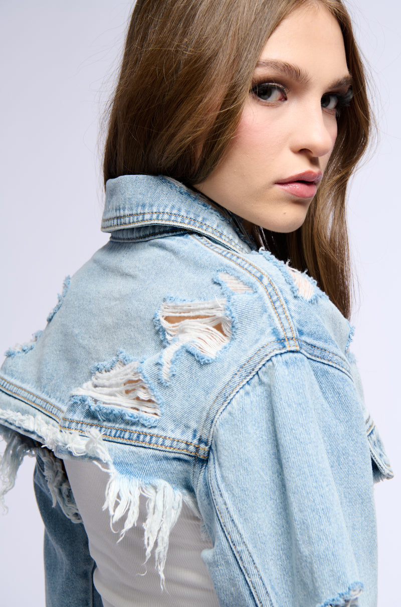 ULTRA CROP DENIM JACKET