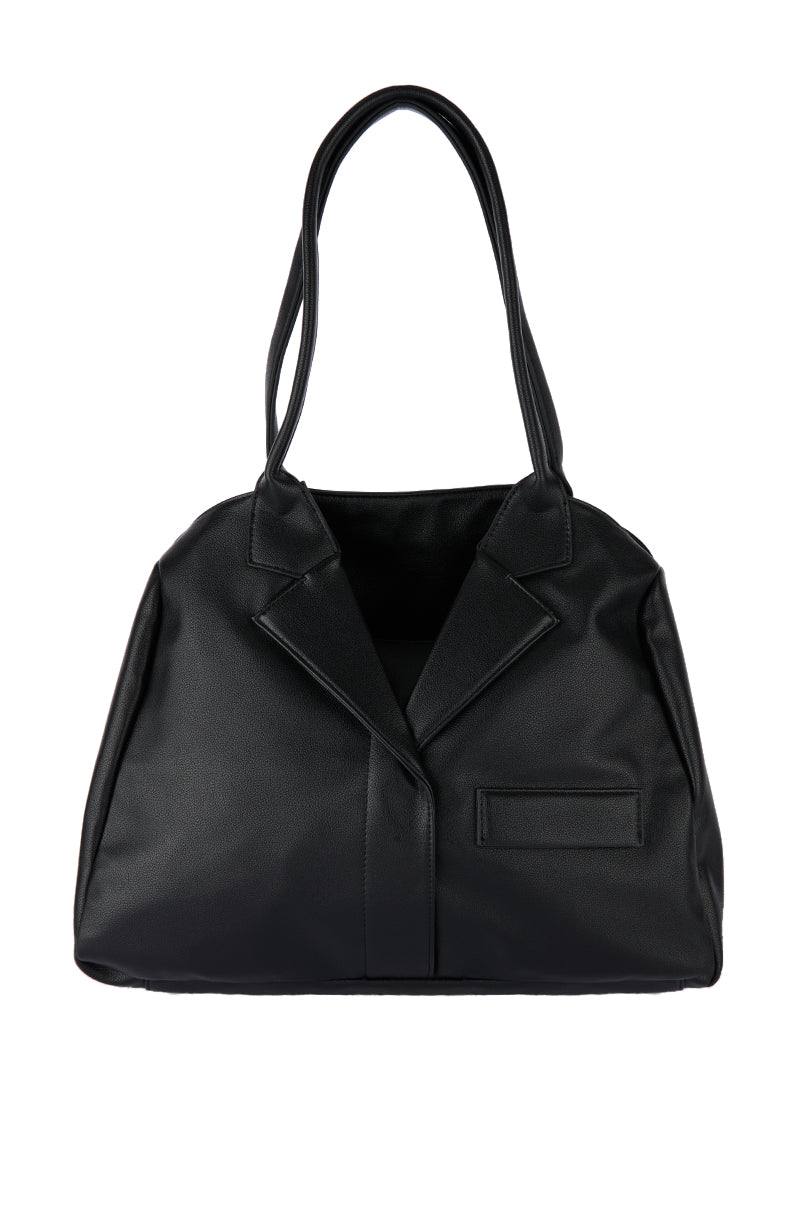 GOING ROGUE FAUX LEATHER TOTE