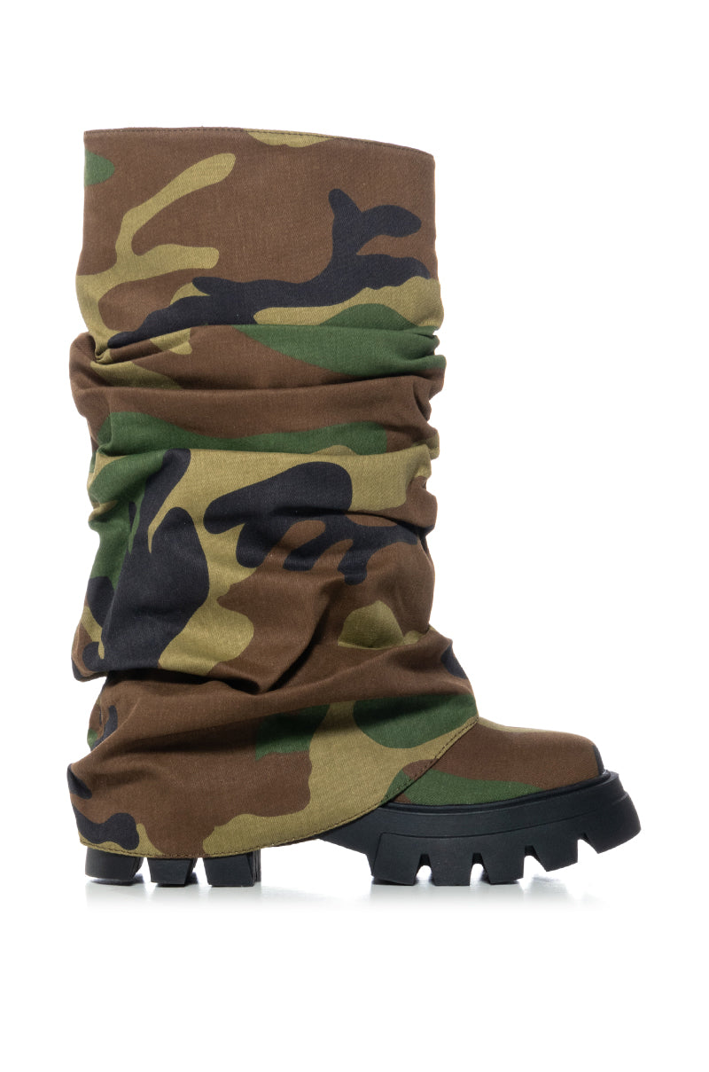 AZALEA WANG MATE CAMO BOOT