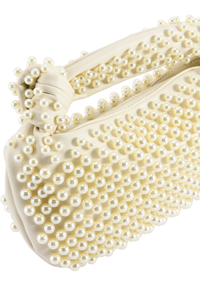 OH YOU FANCY HUH PEARL EMBELLISHED PURSE