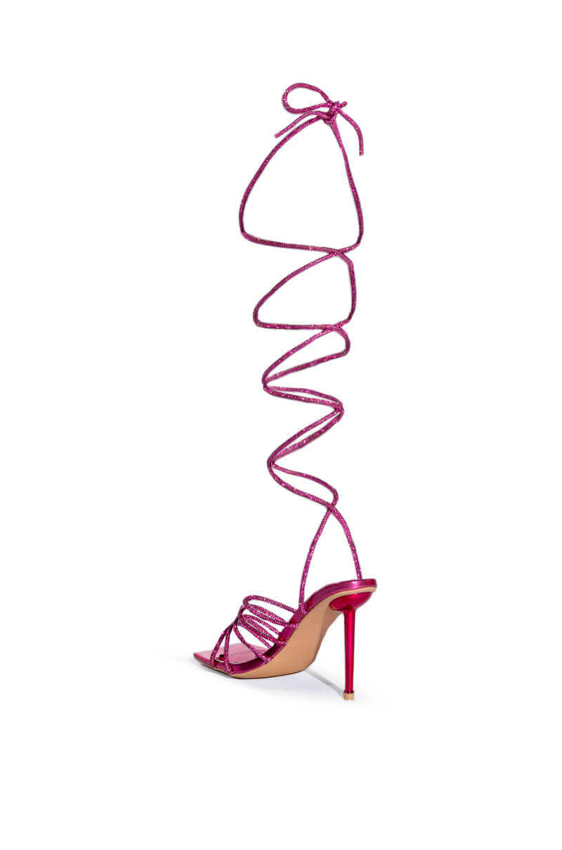 AZALEA WANG STATION TIE UP SANDAL IN FUCHSIA