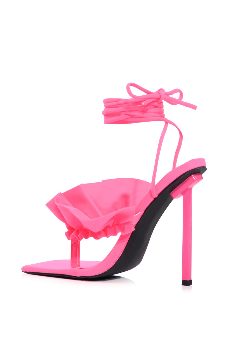 AZALEA WANG PINK STILETTO SANDAL