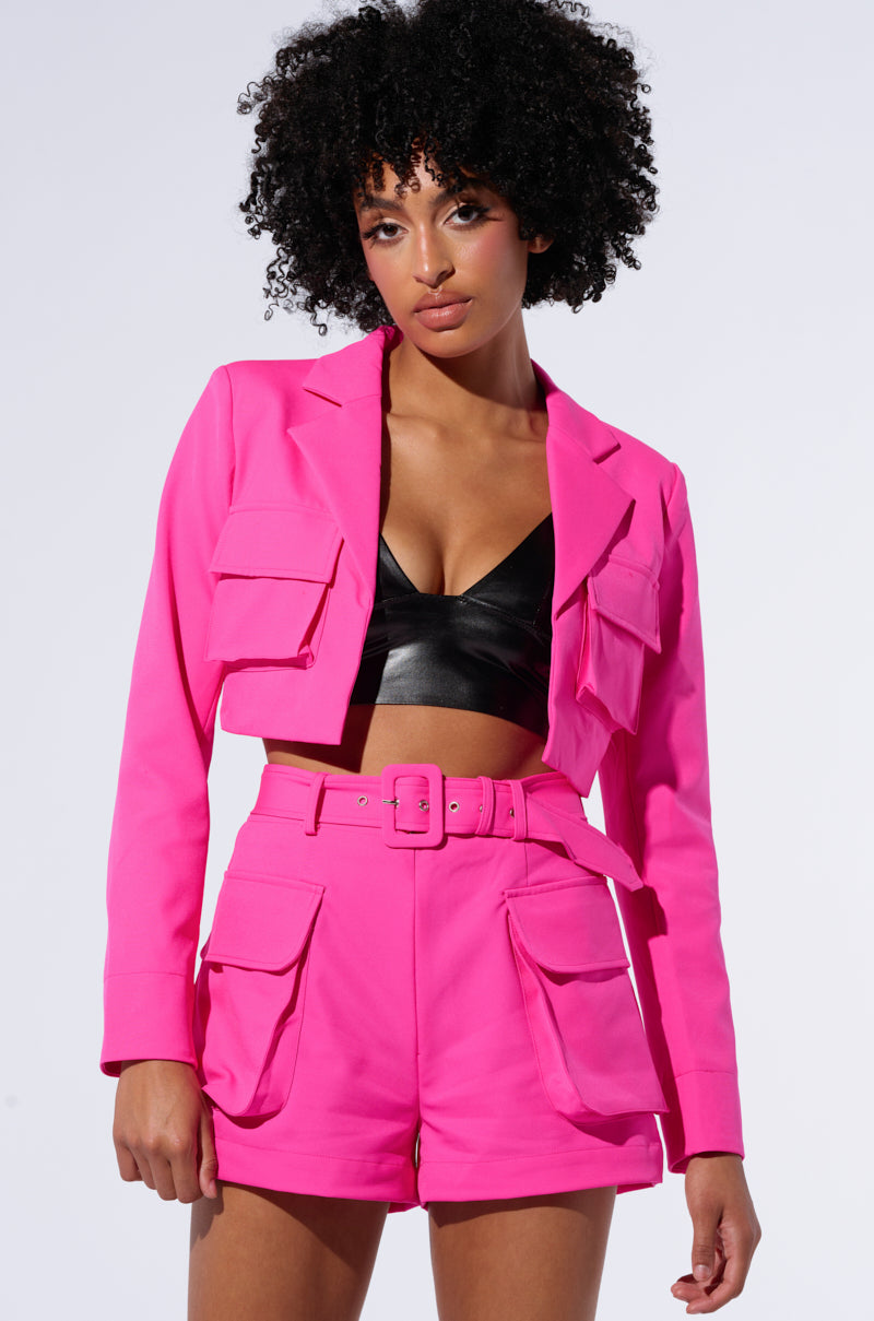 BETTER LUCK CROP BLAZER