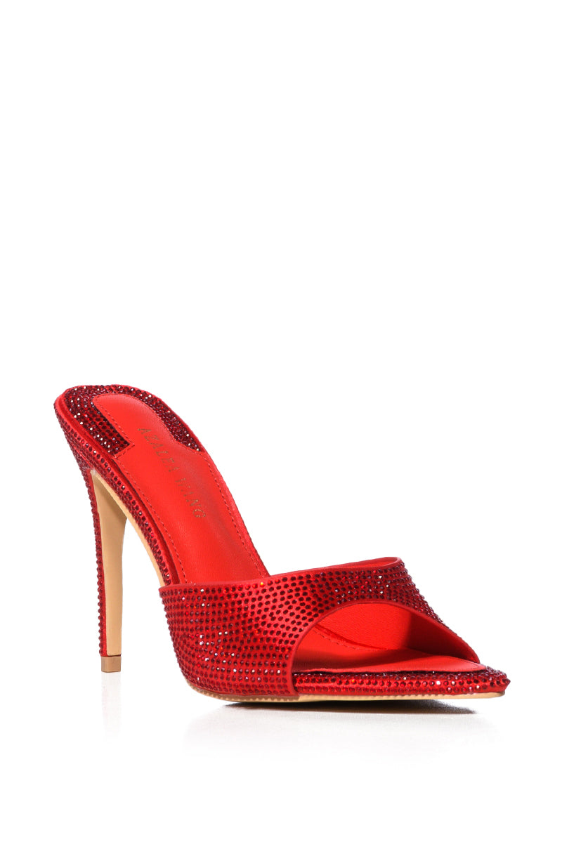 AZALEA WANG ALVAREZ RED EMBELLISHED SANDAL