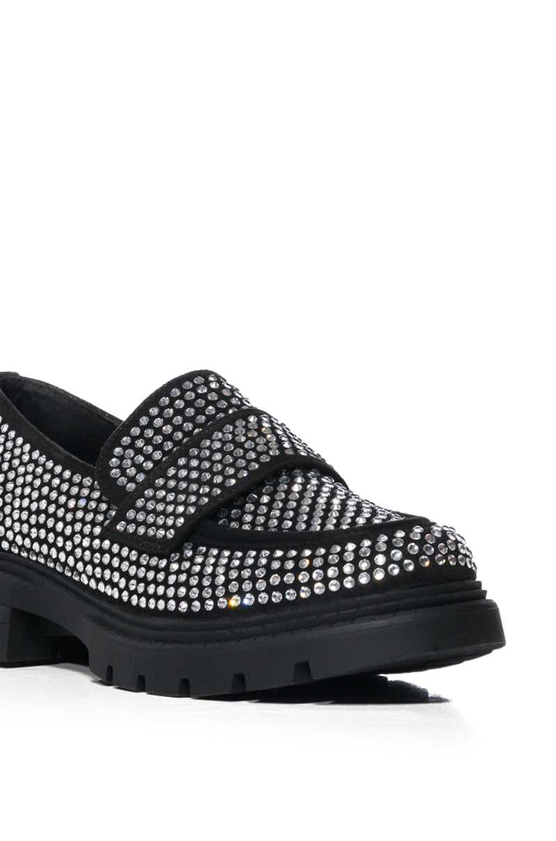 AZALEA WANG HEMMY EMBELLISHED LOAFER