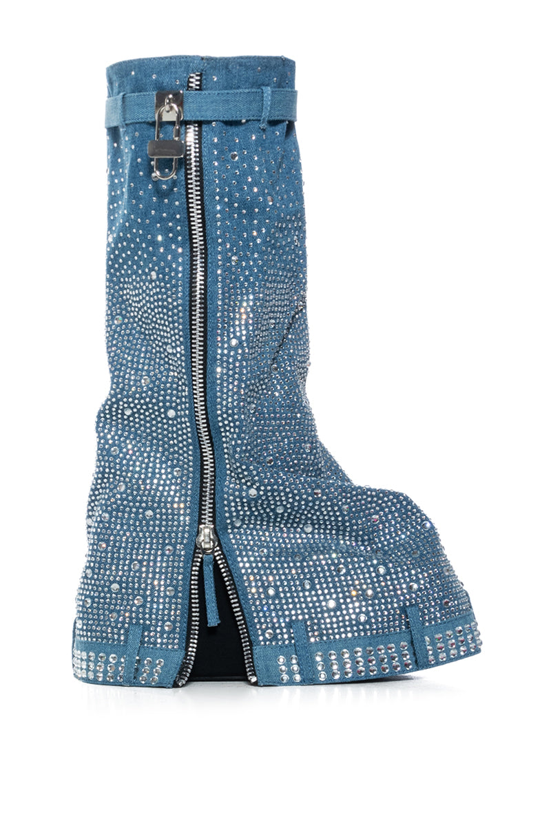 KASTEL FOLD OVER EMBELLISHED BOOT