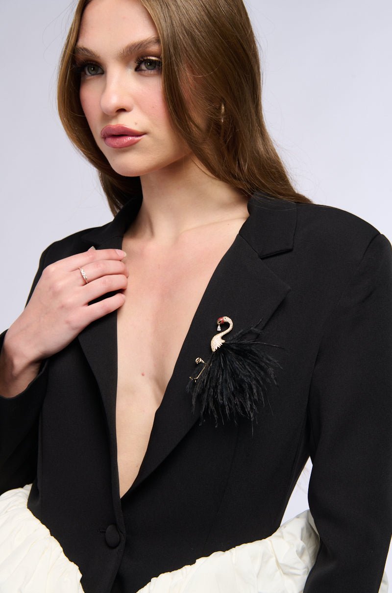 FLAMINGO BABE BROOCH