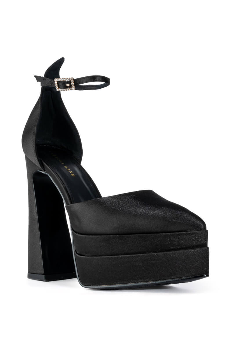 AZALEA WANG MIKA CHUNKY PUMP IN BLACK