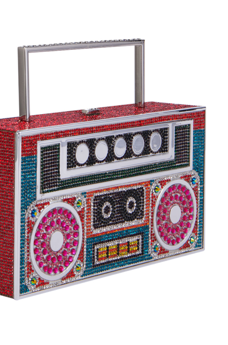 TURN ME UP BLING BOOMBOX PURSE