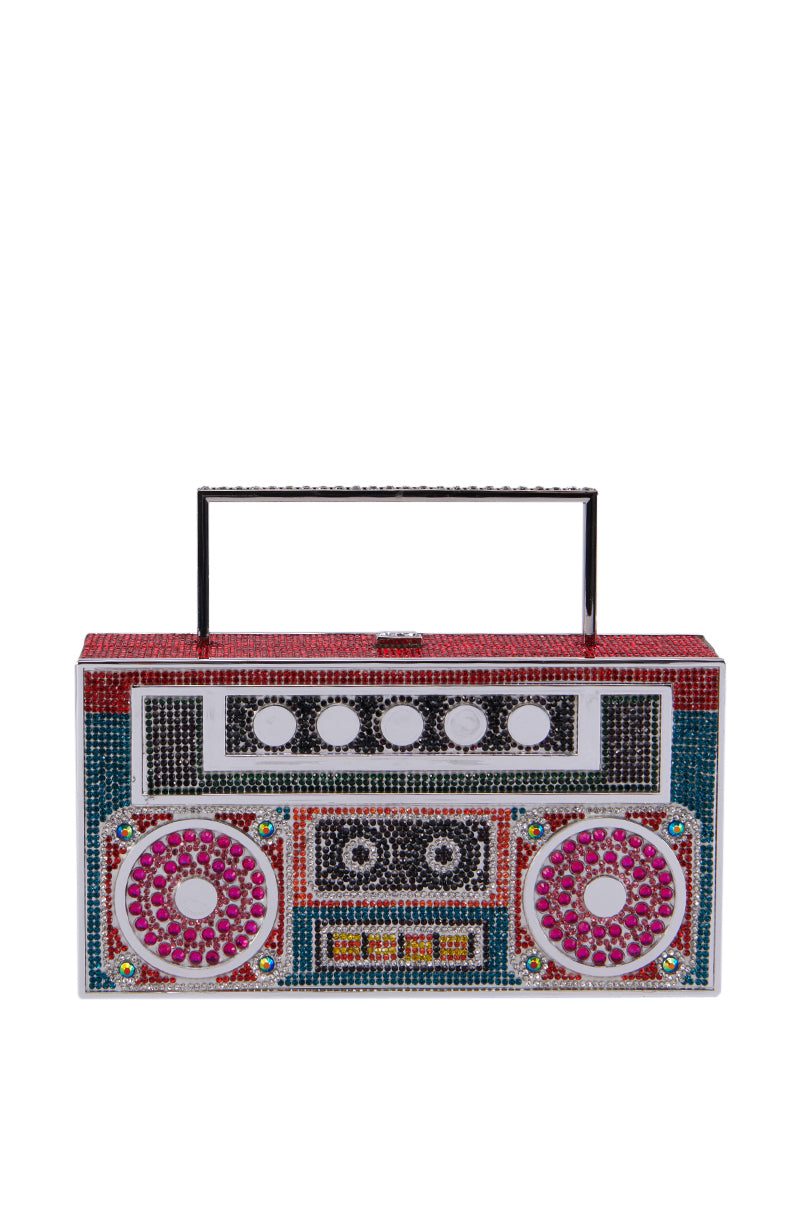 TURN ME UP BLING BOOMBOX PURSE