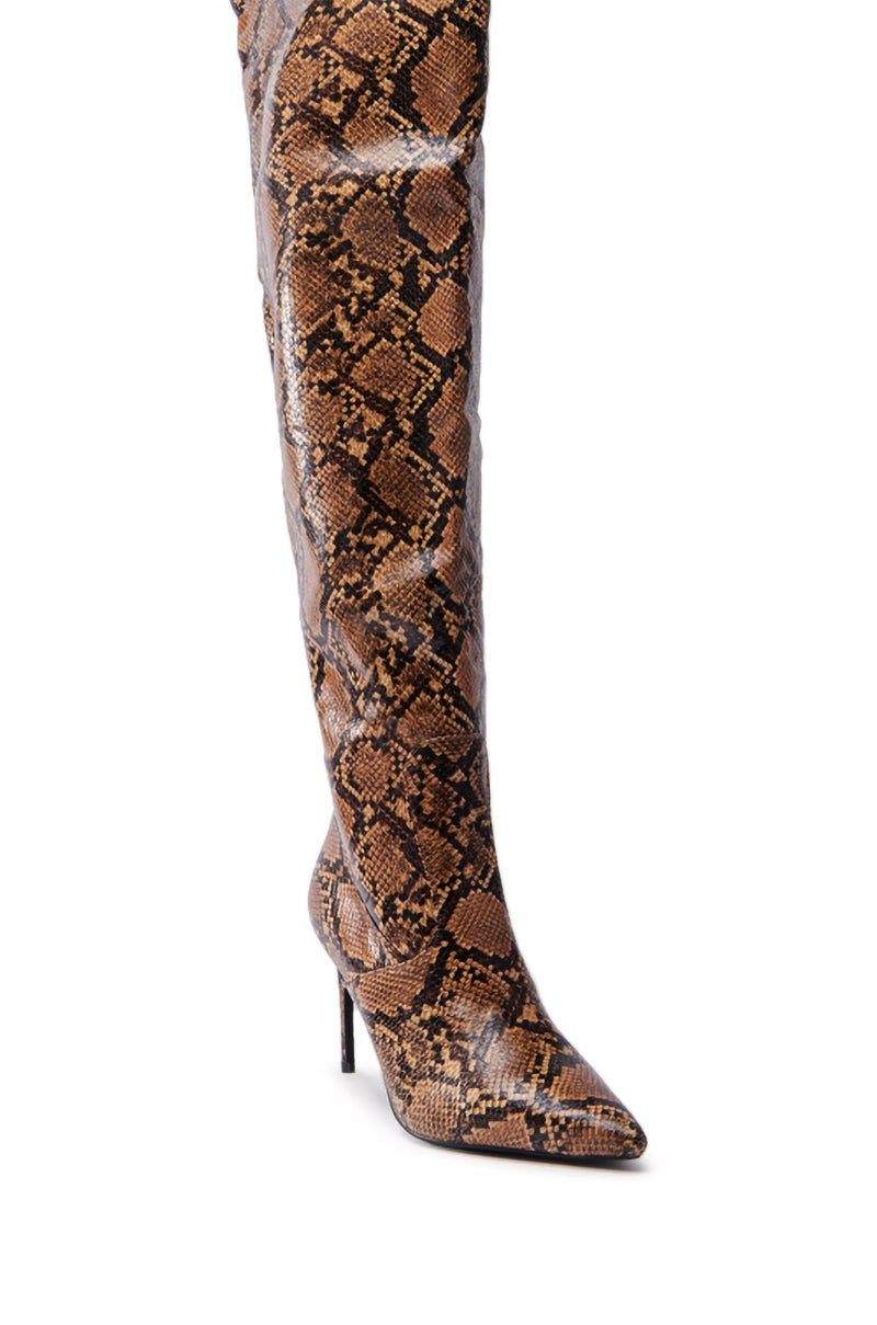 AZALEA WANG TARRANT SNAKE WESTERN TOPLINE BOOT