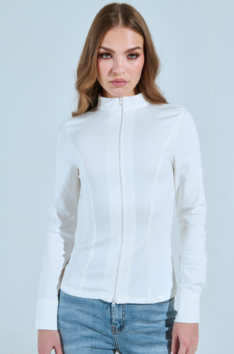 ZIP COLLAR SHIRT