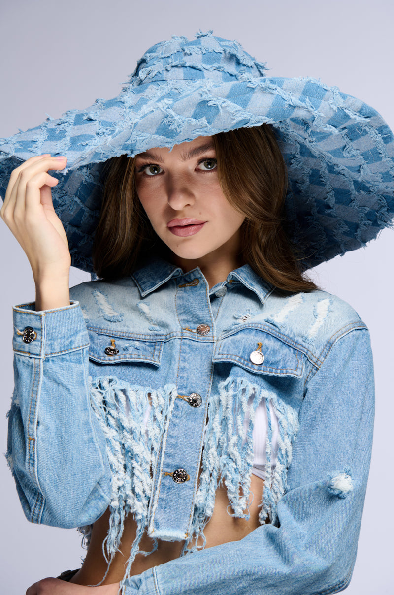 DENIM BLUES SUNHAT