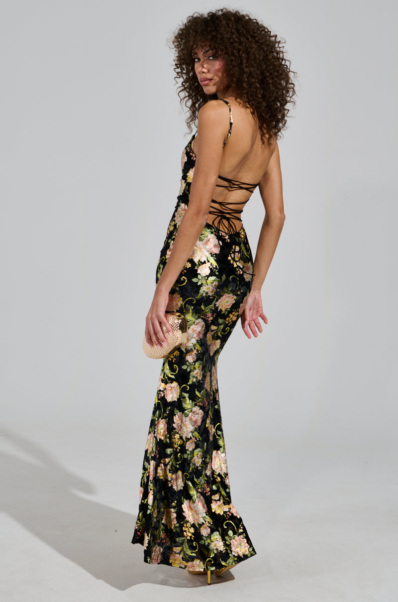 LOVE YOU MORE FLORAL MAXI DRESS