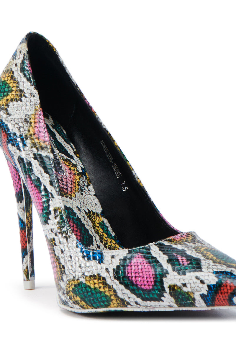 AZALEA WANG AURELIUS MULTI SNAKE STILETTO PUMP