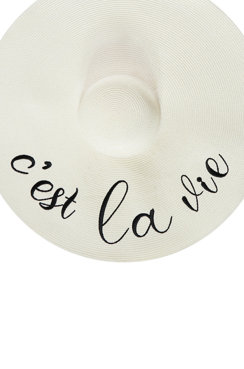 CEST LA VIE OVERSIZED SUN HAT