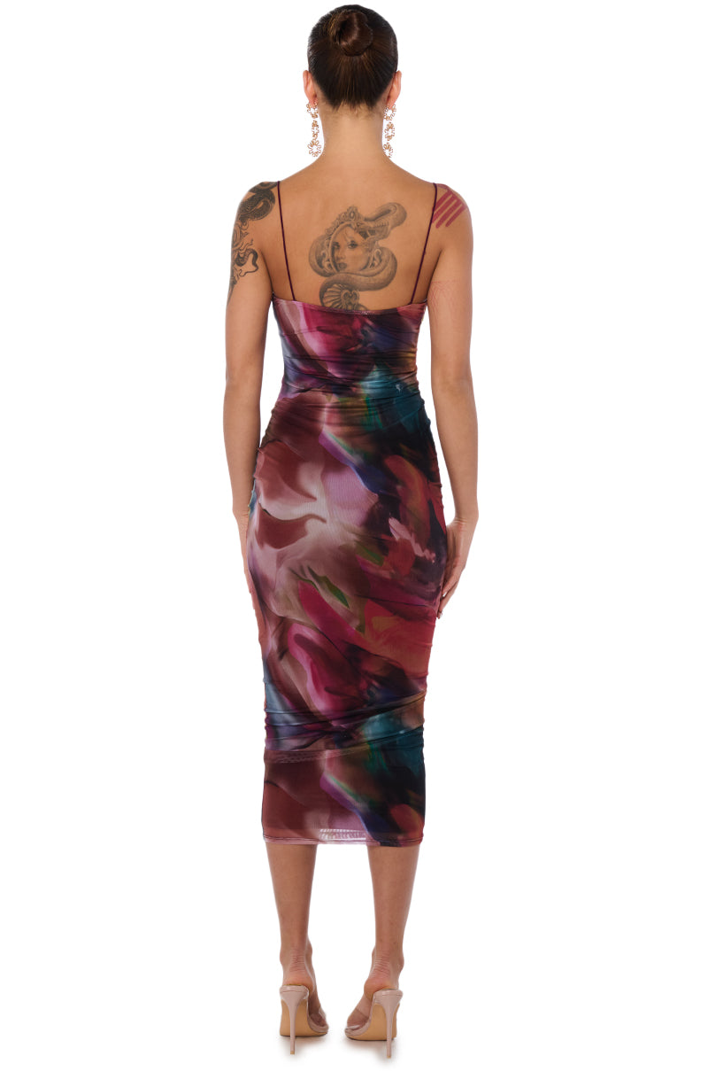 EVERLY PRINTED MIDI DRESS