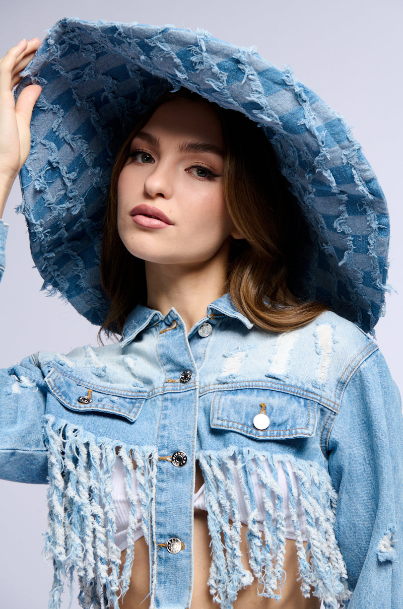 DENIM BLUES SUNHAT