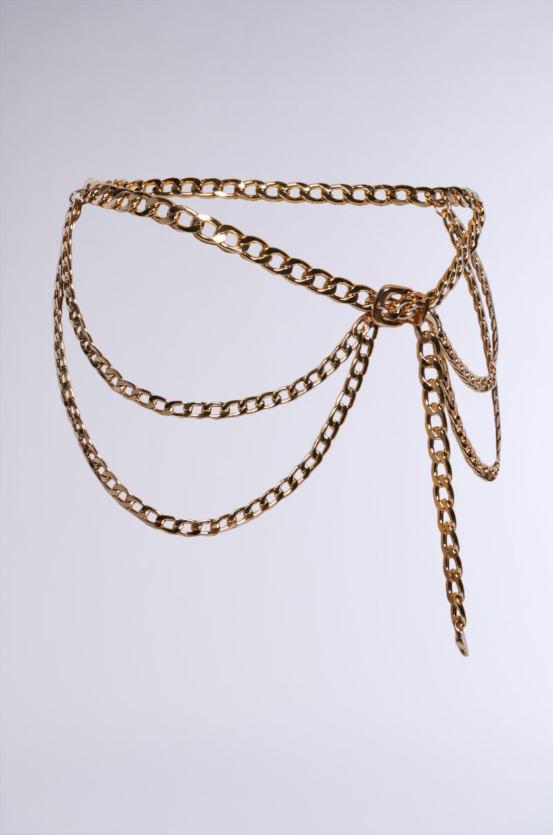 WESTERN LAYERED CHAIN BELT