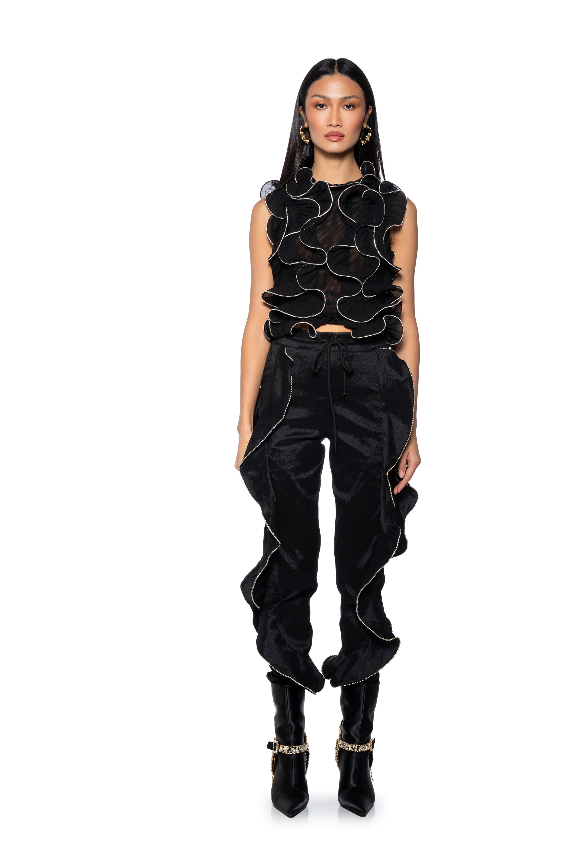 STOP AND STARE RUFFLE SWEATPANT