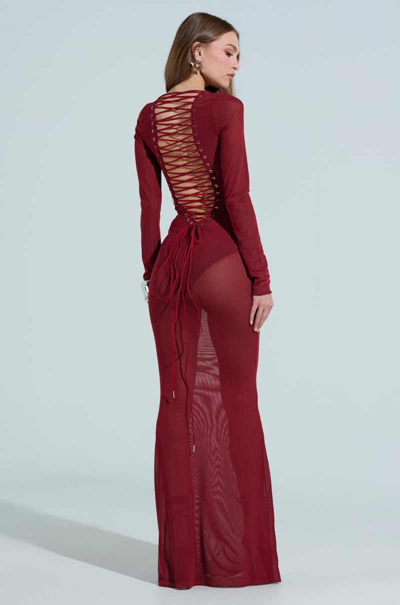 PRIME ENERGY MESH MAXI DRESS