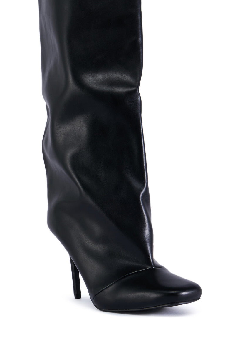 AZALEA WANG REBELITE BLACK STILETTO BOOT