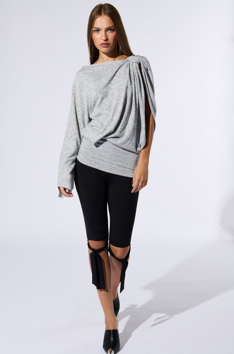 MARIAH COLD SHOULDER SWEATER