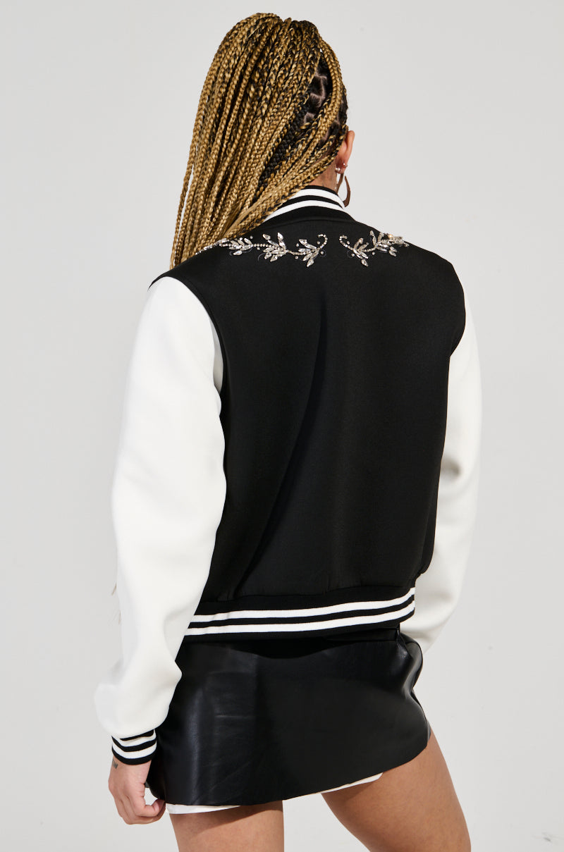 DRAGONETTE EMBELLISHED BOMBER