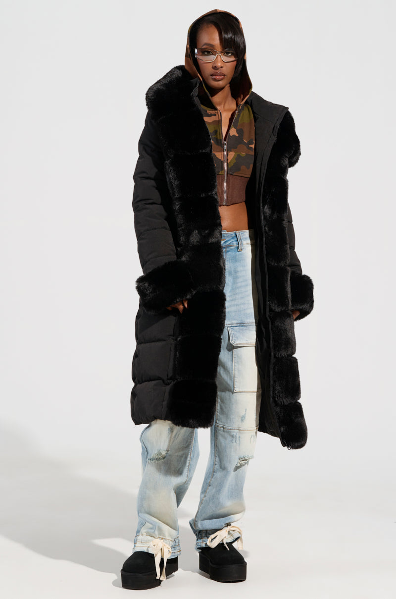 ARLETTE FUR TRIM PUFFER