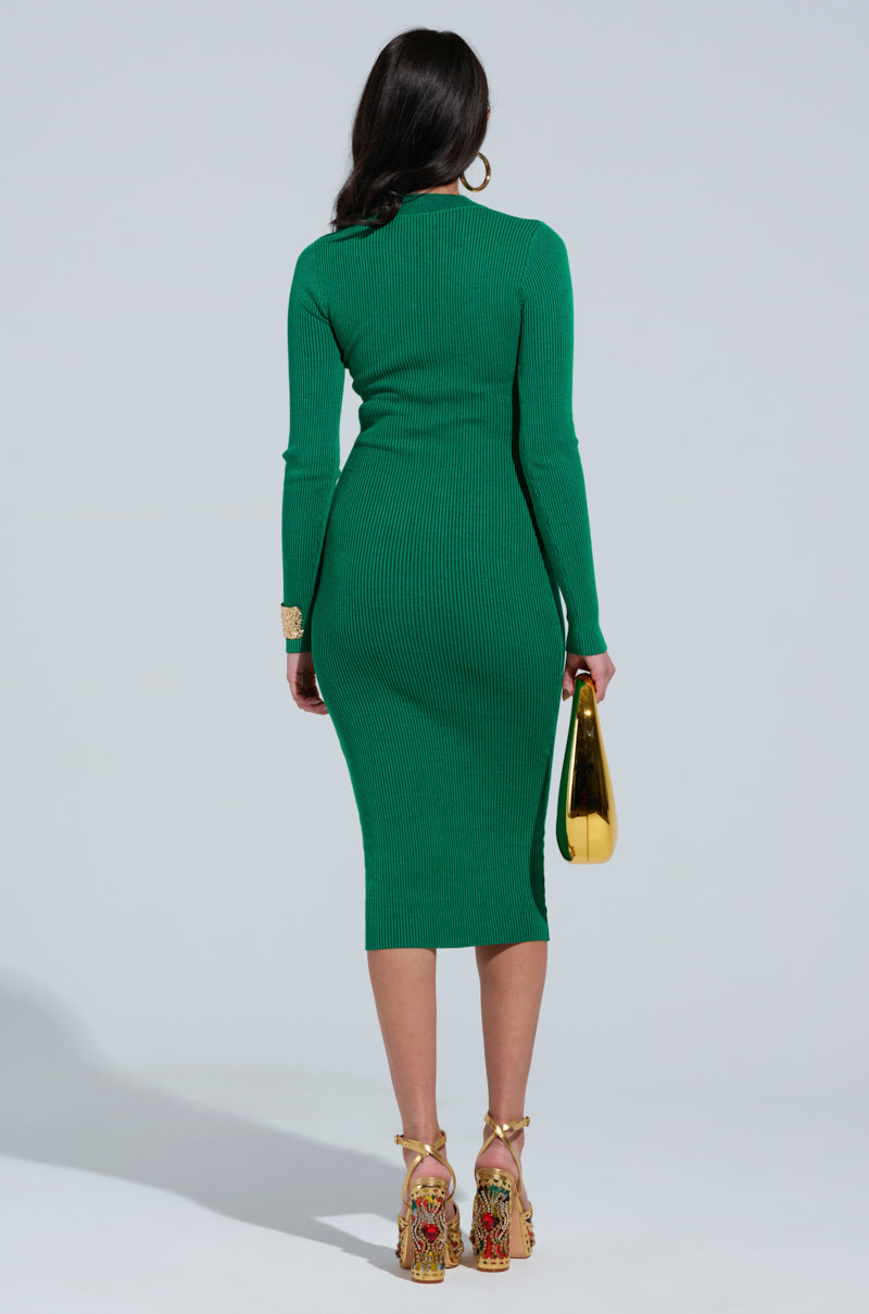 ABOUT YOU MIDI DRESS IN GREEN