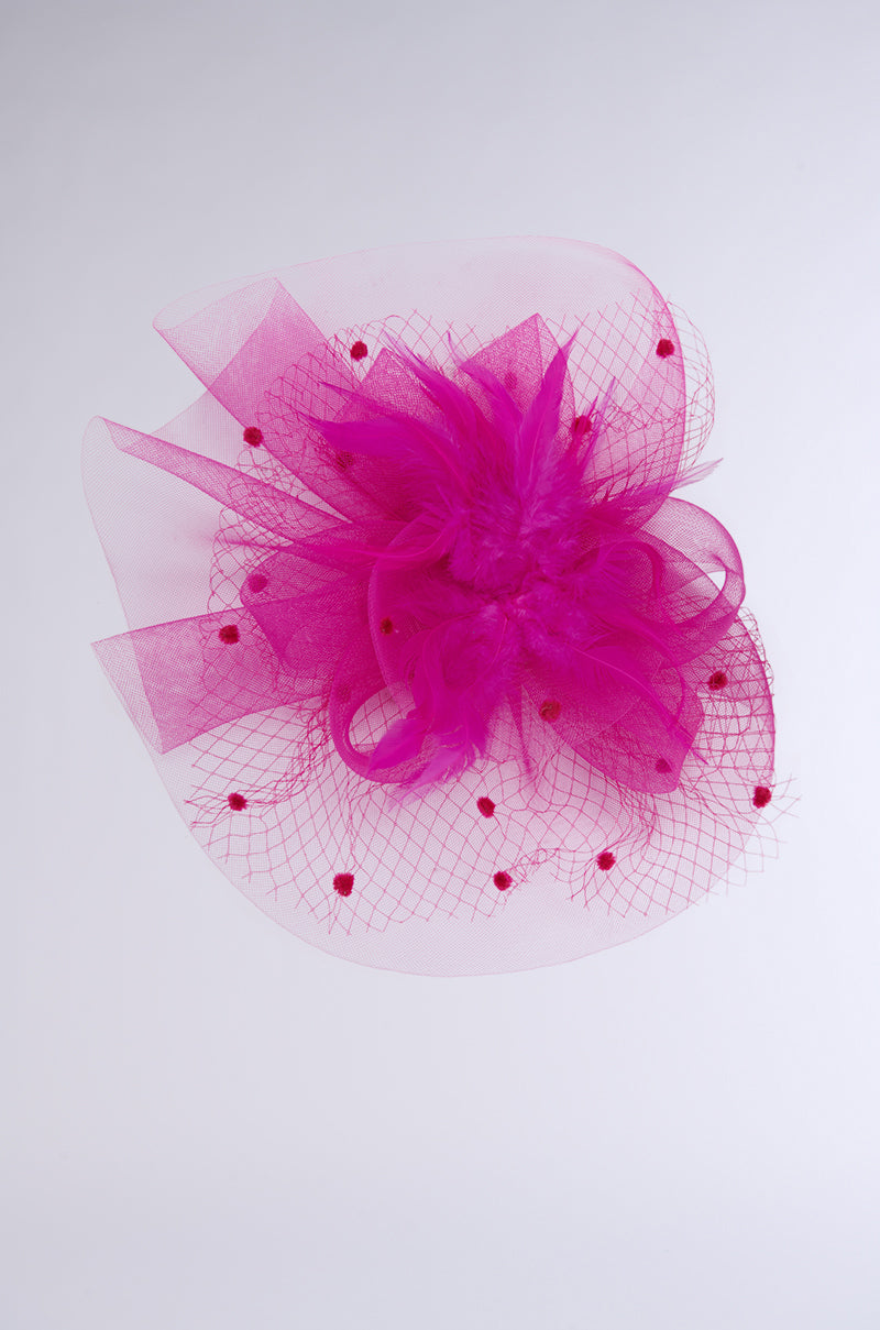 FUSCHIA FASCINATOR