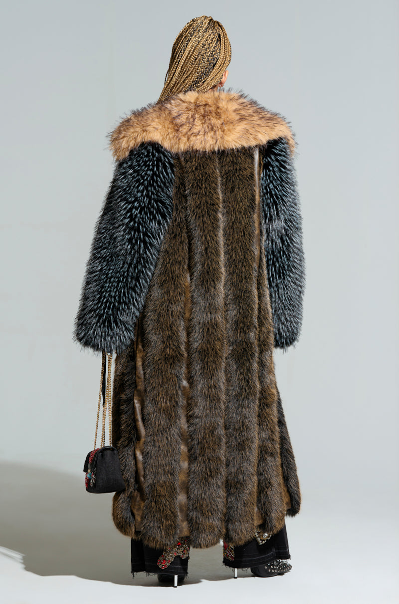 CHIARA PANELED FUR COAT