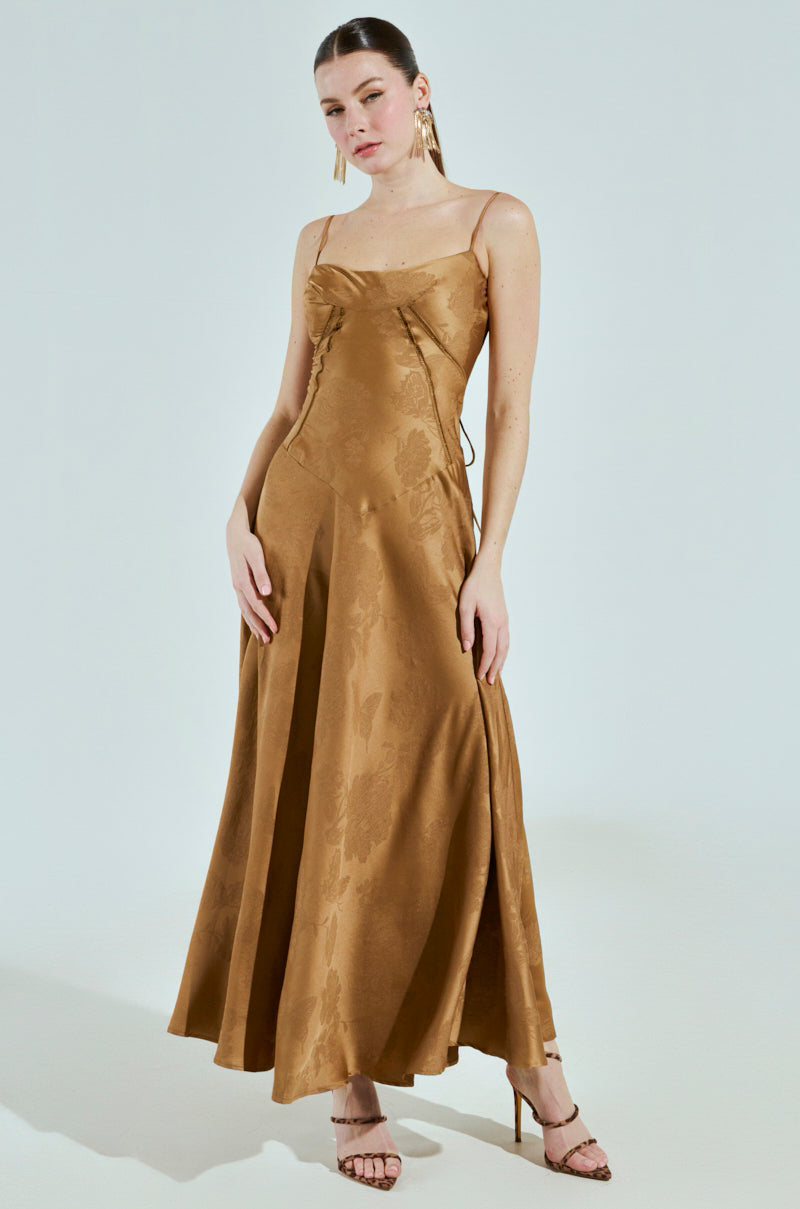 THAT GIRL SATIN MAXI DRESS