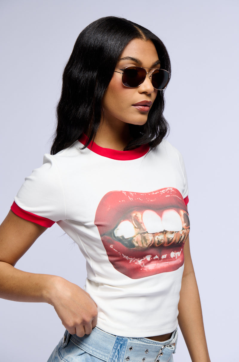 GOLD GRILL GRAPHIC TEE