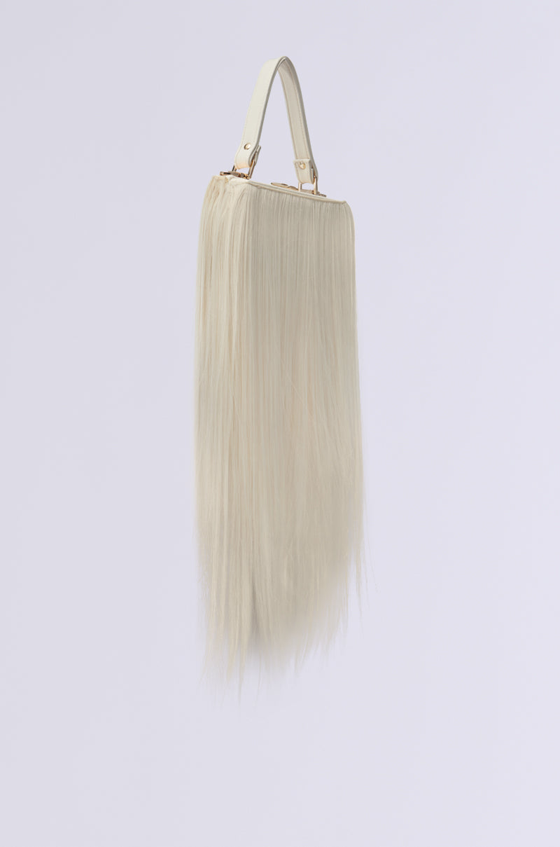 JOSHIE SYNTHETIC HAIR TRUNK PURSE