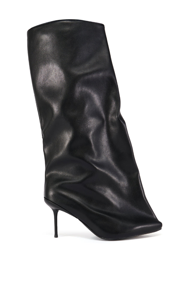 AZALEA WANG COUTURE CRAZY BLACK BOOT