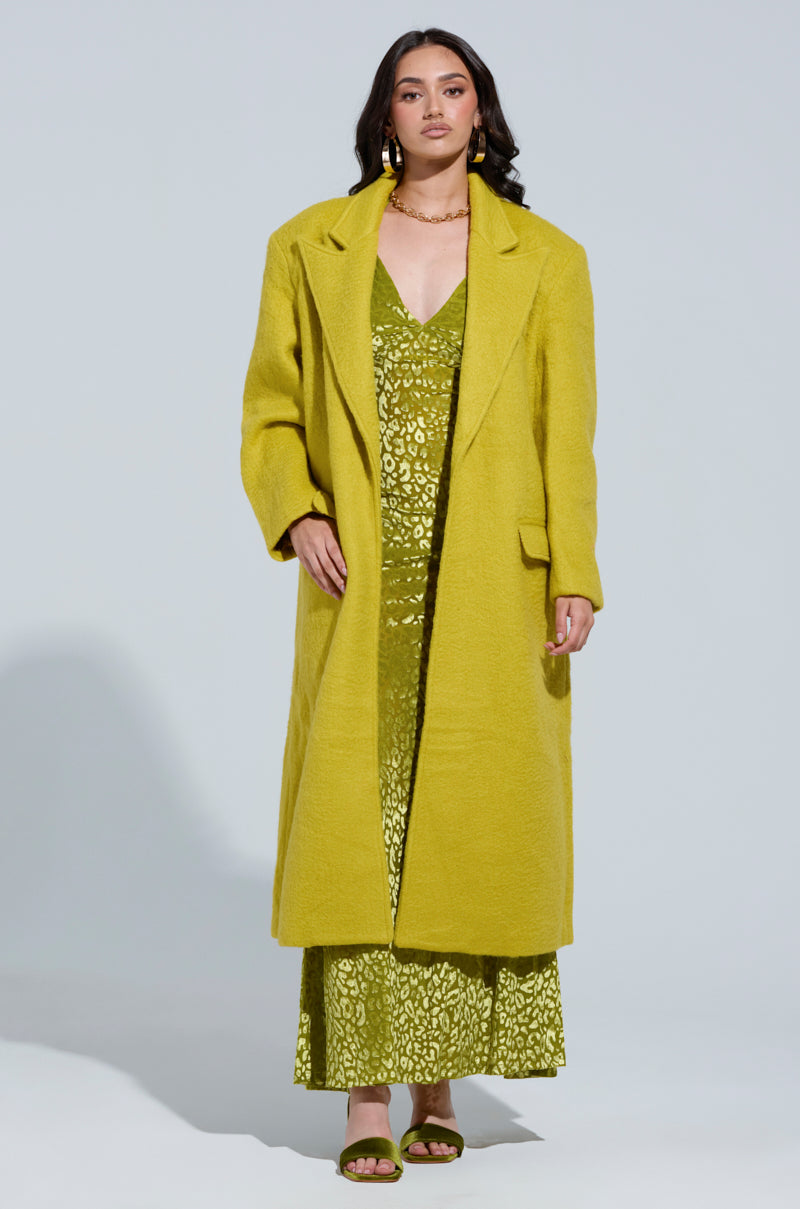 PHOEBE OVERSIZED TRENCH IN GREEN