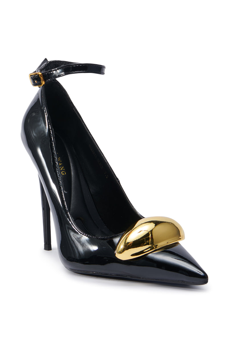 AZALEA WANG ESMARIA BLACK STILETTO PUMP